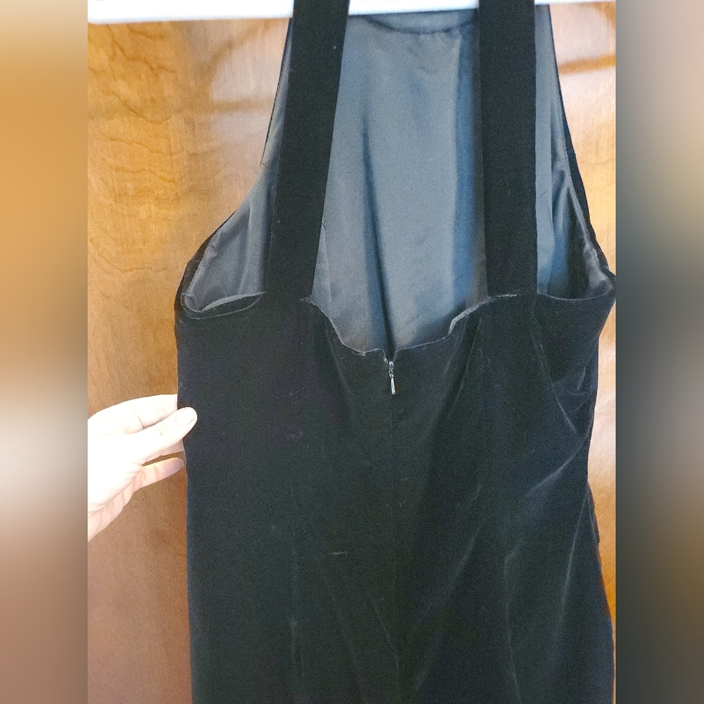 Vintage Little Black Dress with Pearl Collar Size 8 - Picture 4 of 9